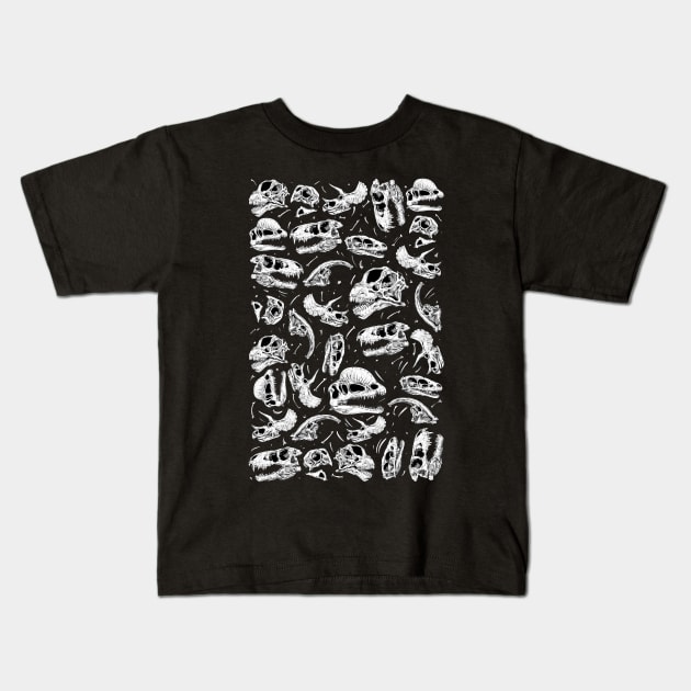 The fossil bed Kids T-Shirt by paintchips